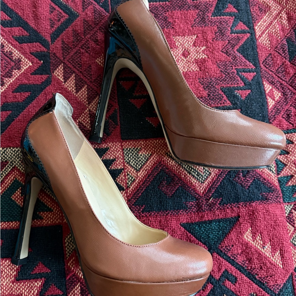 Ivanka Trump Brown and Black Heels